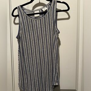 Cabi striped blue long tank